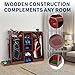 Golf Bag Storage and Organizer Rack, Wooden Golf Club Holder Rack, 2 Golf Bags Capacity, Premium Golfing Accessories Storage for Garage, Basement, Easy to Assemble, Ideal Golf Equipment Organizer