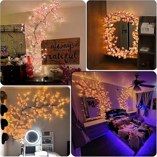 Wrixty Cherry Blossom LED Wall Tree Lights 72 LED - Image 4