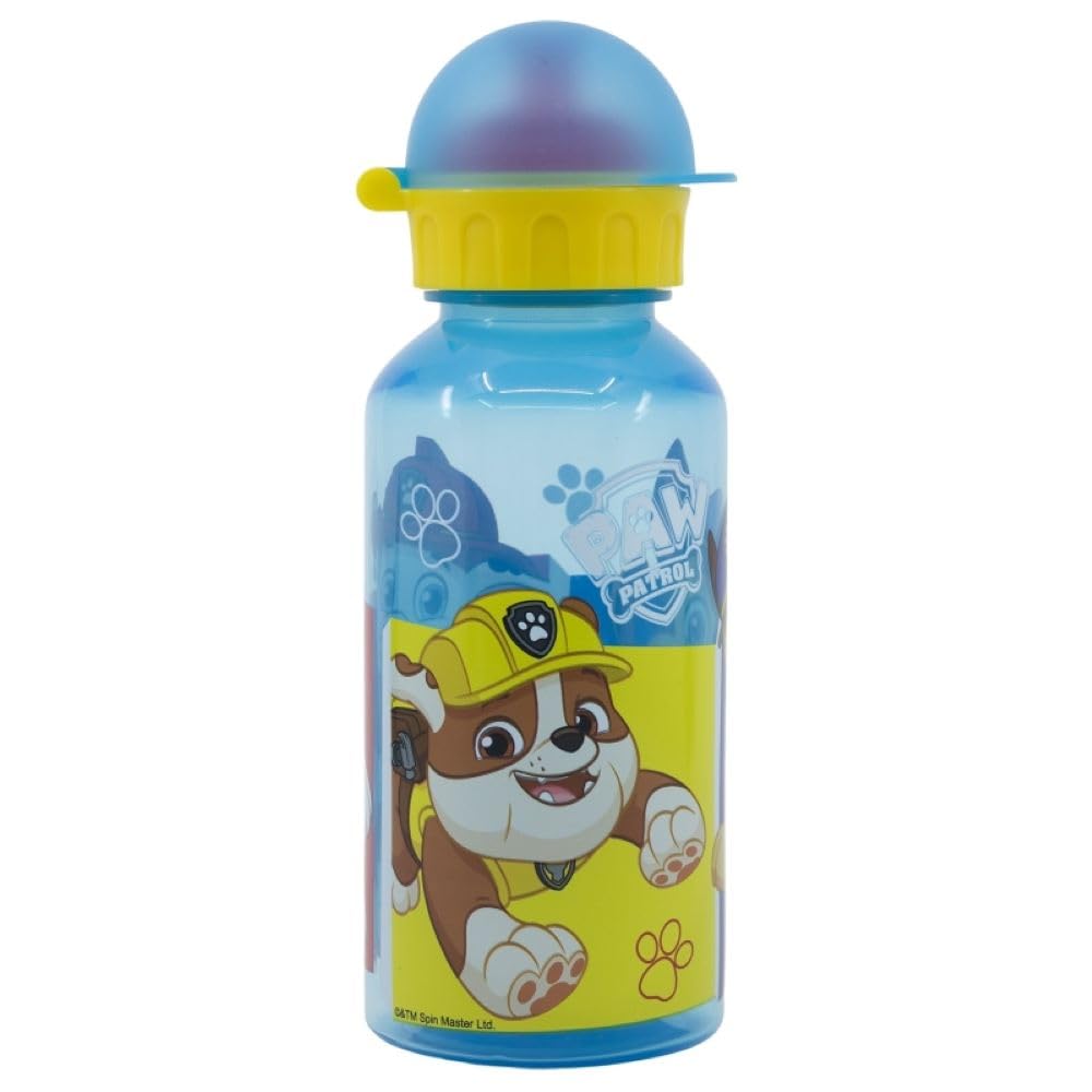 Om Supplies Paw Patrol Patrol Characters Childrens Reusable Drinking Bottle - Holiday, Back To School Lunch Kids Bpa Free Plastic (Patrol) 370Ml