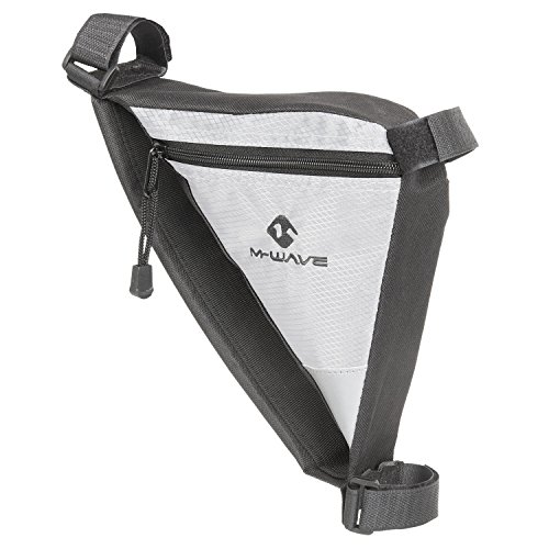 M-Wave Bicycle Cycling Frame Bag, Black/White