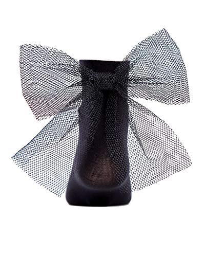 MeMoi Microfiber Tulle Bow Anklet Socks4