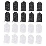 Holibanna 20 Stück Atmungsaktive Fingerhüllen für Mobile Games Touchscreen Fingerabdeckungen Schweißresistent Elastisch Universalgröße für Gamer