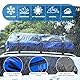 Auto Dachbox, 1132L Große wasserdichte Weichschalen-Dachtasche mit 2 Ratschengurten 10 verstärkte Gurte 6 Türhaken für SUV Van mit/ohne Dachträger, Blau