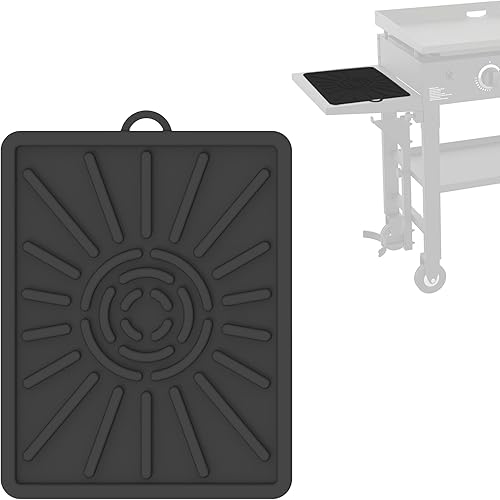 Tapete para parrilla, tapete lateral para Blackstone, almohadilla de silicona para parrilla al aire libre, encimera de cocina, tapete de parrilla de