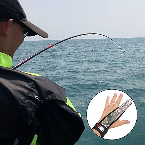 Kalsfisuia 4 Pcs Fishing Glove - Single Finger Elastic Band Anti Slip Protector Glove for Outdoor Use, Multicolour - Image 2