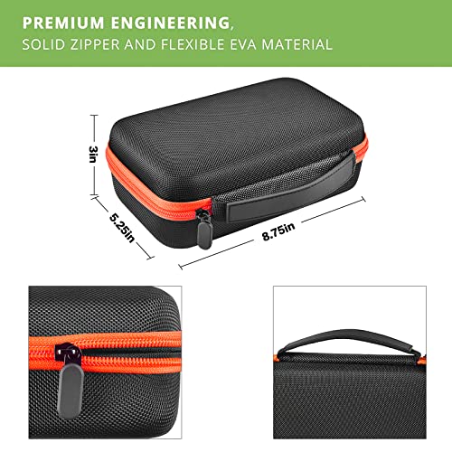 Case Compatible With Klein Tools Et310 Ac Circuit Breaker Finder And Integrated Gfci Outlet Tester, With Mesh Pocket Inside For Accessories (Orange) #TOP4