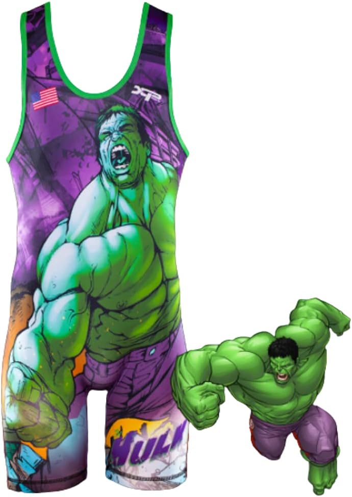 The Incredible Hulk Rage Wrestling Youth and Adult Singlet