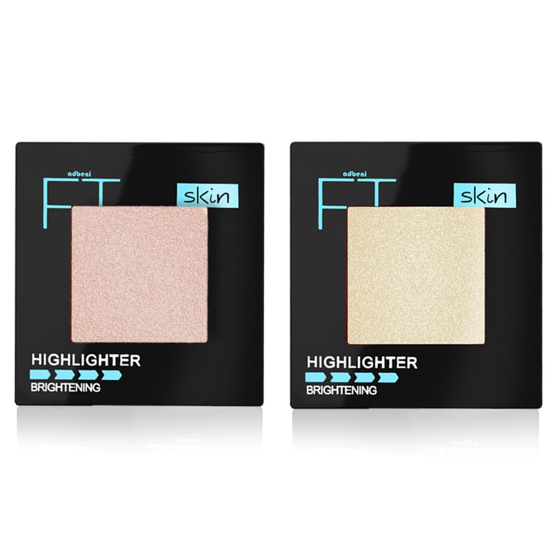 Adbeni Imported Color & Strokes Baked Highlighter for Face Makeup 10g | Illuminating Highlighter with Dewy Finish | Long-Lasting Glow, Lightweight & Blendable Formula for All Skin Tones (Shade-01-02)-image-1
