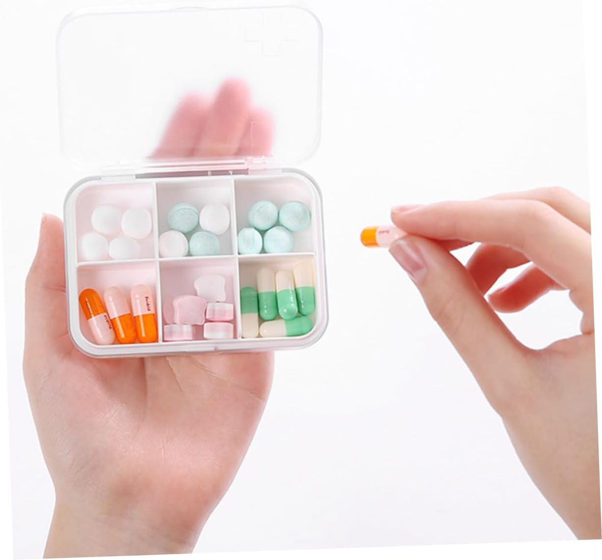 Portable Pill Organizer Case Durable Travel Medicine Storage for Daily Medication Compartments for Weekly Dose Management Small Pill Container for Go Use