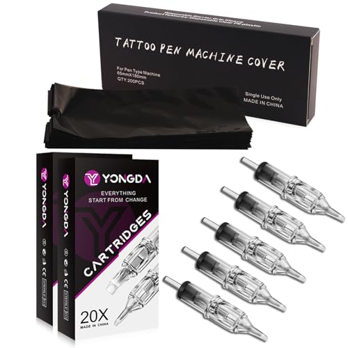 Aiguilles de tatouage 1005RL traçage précis avec housses de protection