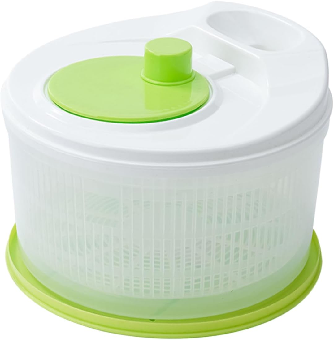ULTECHNOVO Efficient Slicer Dehydration Basket for Vegetable Dryer Spinner Salad Dryer Kitchen Draining Basket Fruit Veggie Washing Bowl