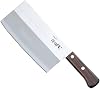 Fuji Cutlery FG-68 Chinese Knife, Flat Handle, 6.9 inches 175 mm, Made in Japan, Stainless Steel Cutlery, Double-edged, All-Purpose Knife for Cutting Bones and Meat with Fine Vegetables