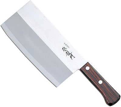 Fuji Cutlery FG-68 Chinese Knife, Flat Handle, 6.9 inches 175 mm, Made in Japan, Stainless Steel Cutlery, Double-edged, All-Purpose Knife for Cutting Bones and Meat with Fine Vegetables