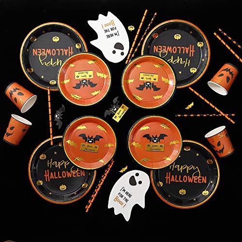 Halloween Cocktail Napkins - 50 Pk - Halloween Party Supplies L 3-Ply Halloween Napkins Paper Folded 5X7 Inches L Disposable Party Napkins, Ghost Paper Beverage Napkins, Bulk Birthday Napkins Kids #TOP6