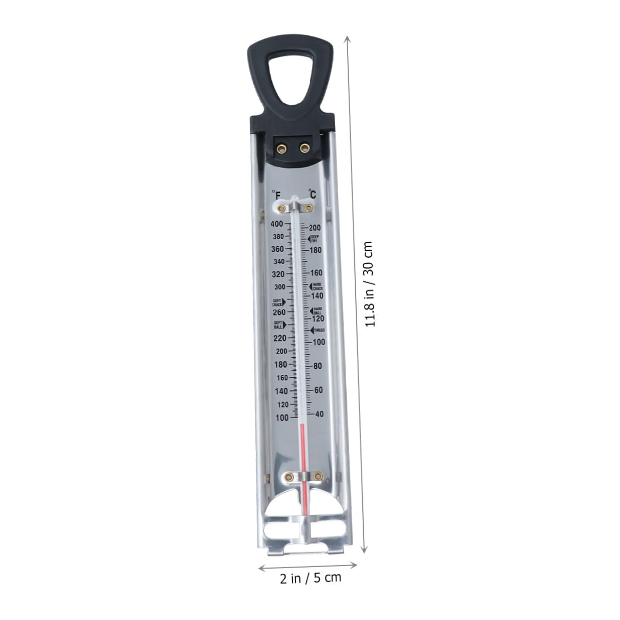 Thermomètre à Confiture Suspendu 2 Pièces Pvc Double Échelle