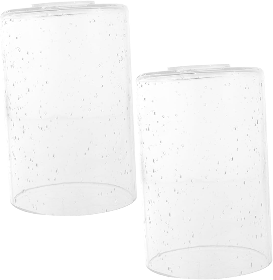 2pcs Glass Lamp Shade Replacement Bubble Glass Cover for Pendant Light Fixtures Easy to Install for Modern and Farmhouse Decor