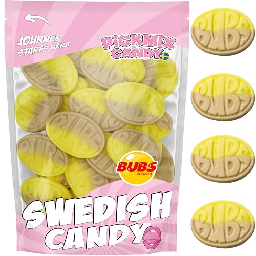Bubs Swedish Candy Banana Bubs Ovals 1 LB miniatura 1