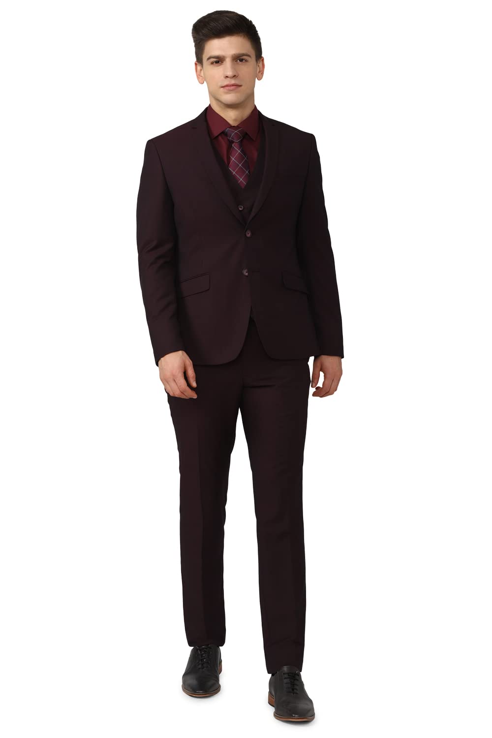 van heusen Men's Polyester Blend Three Piece Suit-Dress Set-picture-31