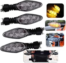 ELTRON TURBO Elt8Fhd Unbreakable Waterproof Quality Rubber Ktm Style Indicators Smd High Bright Universal For All Bikes Models Turn Signal Lights With 3 Months Warranty|(Amber, Pack Of 4), Led