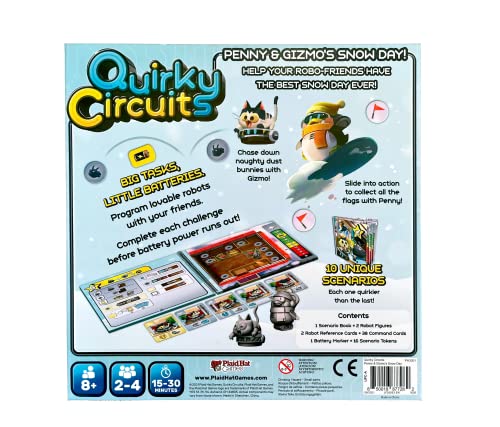 Plaid Hat Games | Quirky Circuits: Penny & Gizmo's Snow Day (2022) | Board Game | Ages 7+ | 2-4 Players | 15-30 Minutes Playing Time, (PH3301) - Image 3
