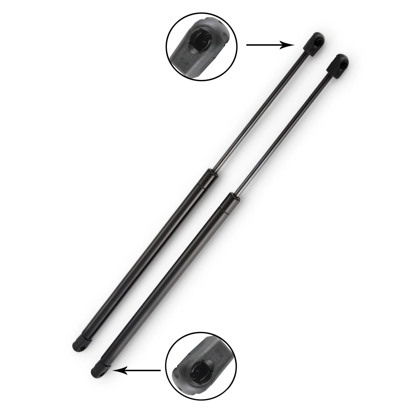2 Vérins à Gaz Pour Hayon Opel Meriva 2003-2010 - Dromedary, Force 540N, Longueur 540mm (réf. 5132262)