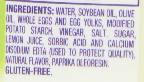 Hellmann's Mayonnaise Dressing with Olive Oil, Squeeze 22 oz (Pack of 3)