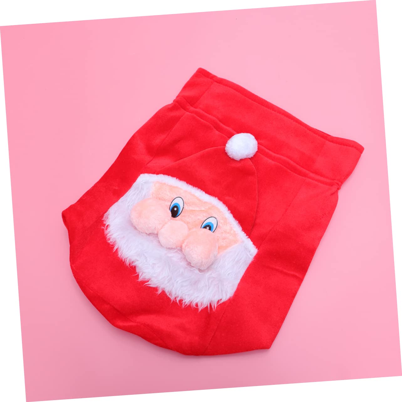 Didiseaon 3piezas Bolsa De De Santa Claus De Peluche Para Navidad Saco Cuerda Para Dulces y Decoración Festiva Para Adultos