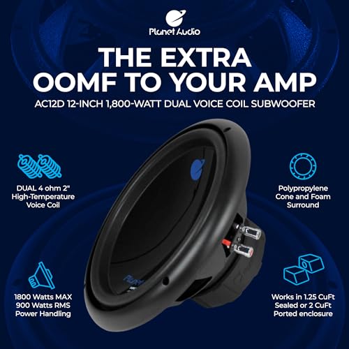 Planet Audio AC12D 12-Inch 3600W Subwoofers (Pair), photo 2 of 4