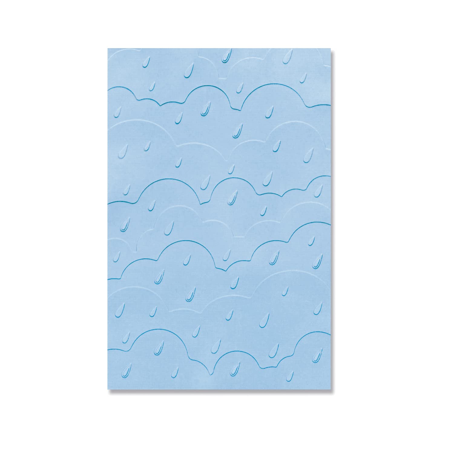 SizzixMulti-Level Textured Impressions Folder Rain Clouds by Olivia Rose | 666037 | Chapter 4 2022 Emboss, Grey