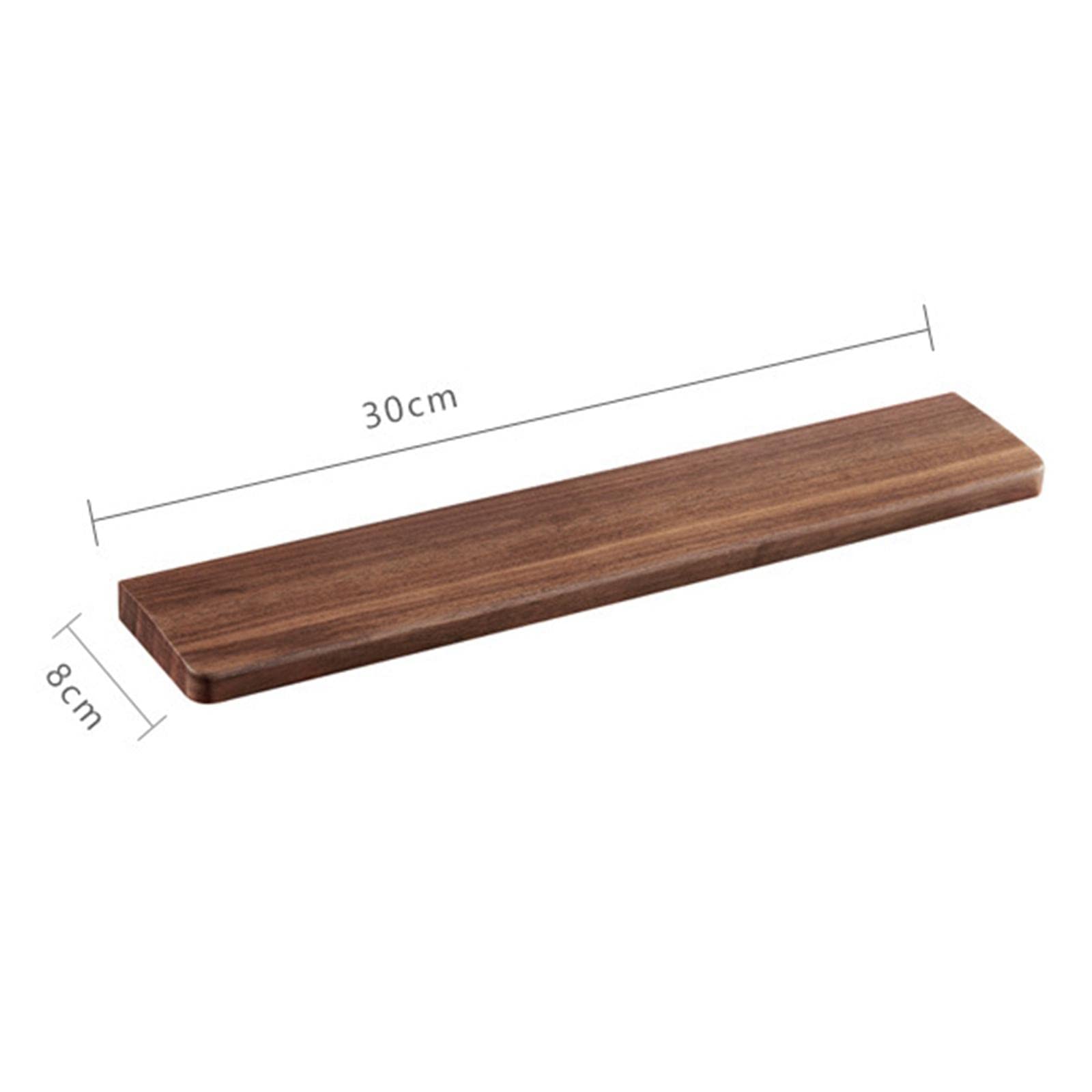 Set di 2 poggiapolsi per tastiera in legno, resistente, poggiapolsi, protezione per il polso, lunghezza 30 cm