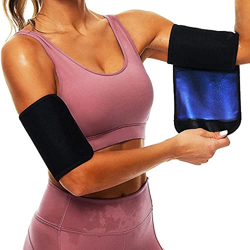 Arm Trimmer for Women & Men Sweat Arm Shaper Bands,Sauna Arm Shaper Wraps,Reduce Cellulite and Improve Sweating,Wraps Arm Trainer for Sports Workout(2 Pack)