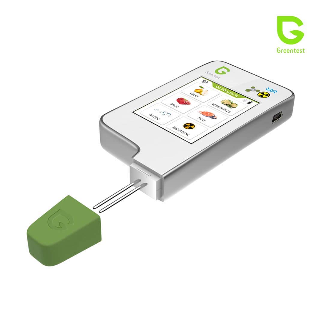 Cyfrowy tester Greentest ECO 6 do określania stężenia azotanów w owocach, warzywach i mięsie, pomiaru promieniowania i pomiaru jakości wody TDS