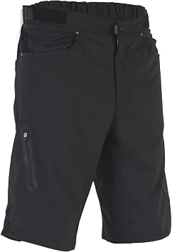 ZOIC Ether Short - 12" Inseam + 9" Essential Liner Mens Mountain Bike Cycling Shorts