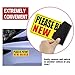 JUSTTOP New Driver Magnet for Car, Please Be Patient Student Driver Magnet, New Driver Magnet Safety Warning, Magnetic Reflective Rookie Driver Bumper Sticker (Black&Red)