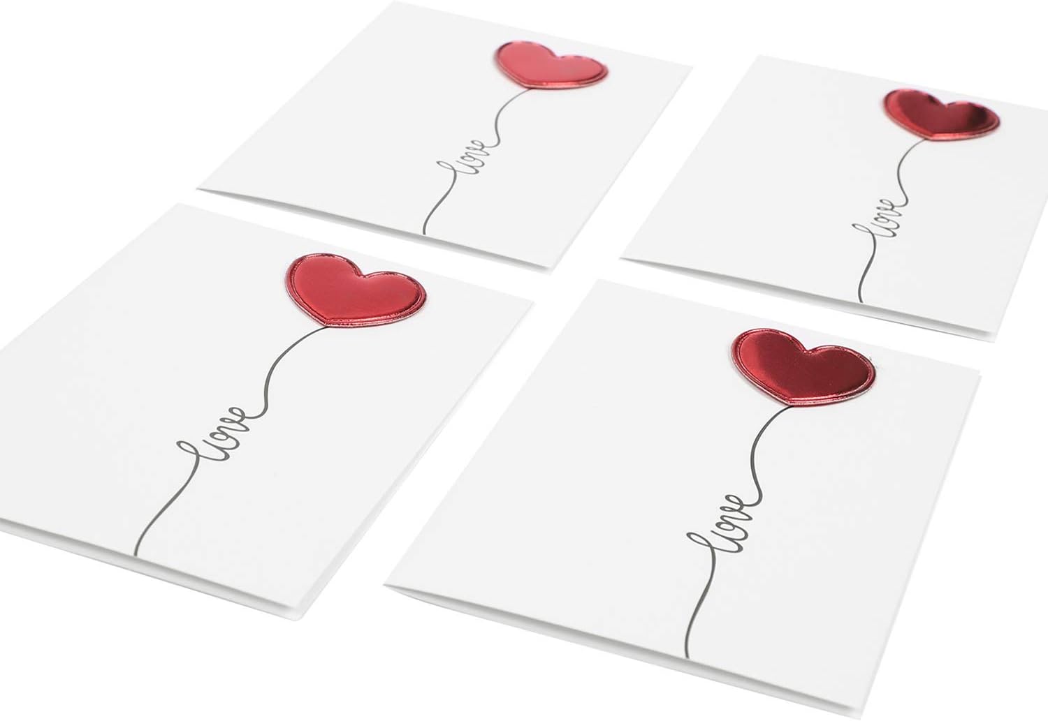 10 Pack Love Heart Greeting Cards with Envelopes Blank Inside Love You Card Birthday Card Valentines Card Wedding Anniversary Cards Engagement Card for Her Him - Image 4