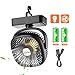 Produktbild OUTXE Camping Ventilator mit Nachtlicht Zelte Ventilator USB Ventilator mit 4400mAh Wiederaufladbarer Batterie