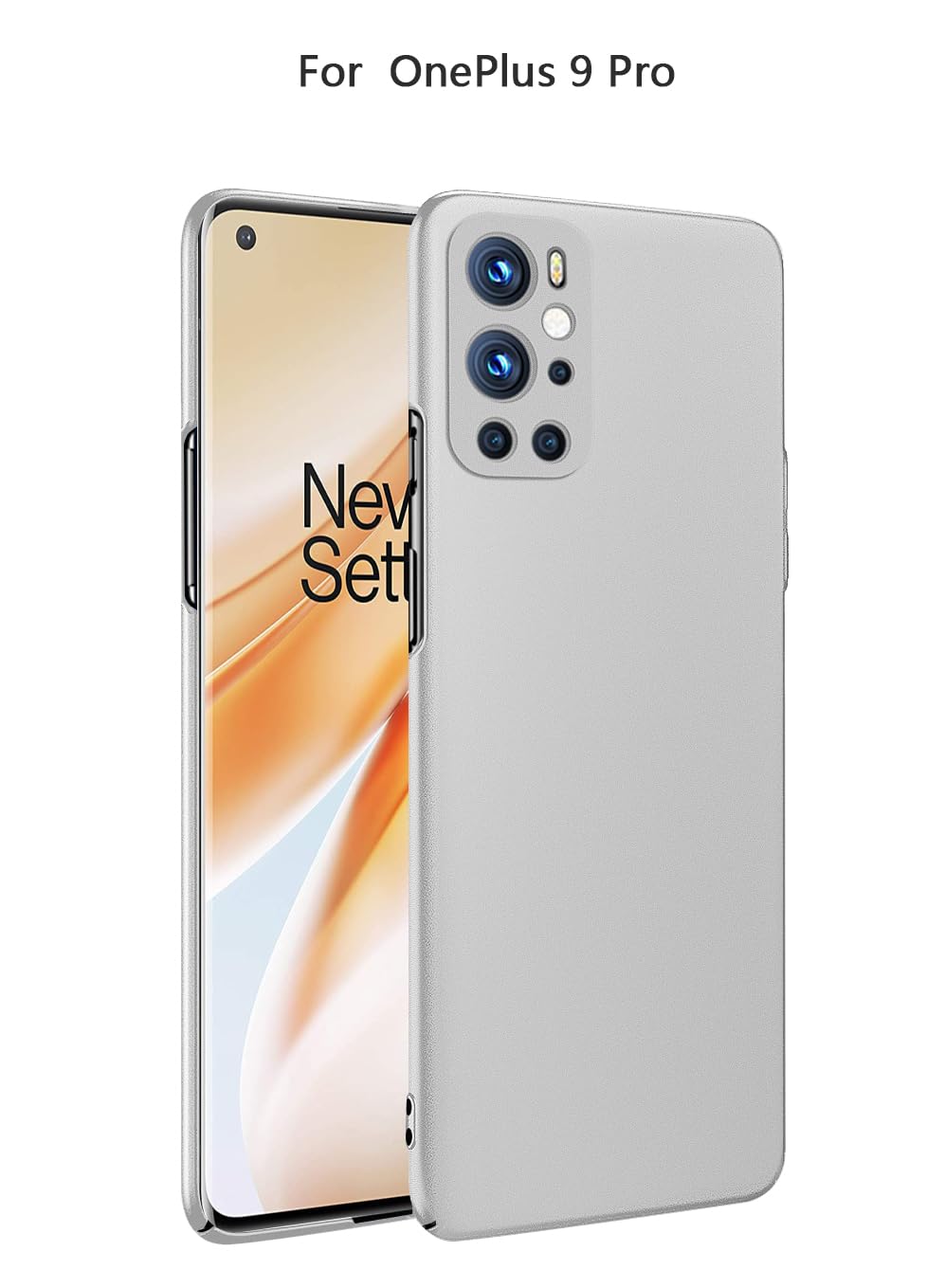 Bastmei OnePlus 9 5G Hülle – Ultradünn, Kratzfest, Mattiert & Rutschfest Mit Kameraschutz (Schwarz)