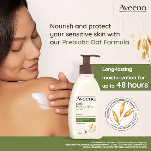 Aveeno Daily Moisturizing Lotion 354ml (for Normal and Dry Skin) - Image 3