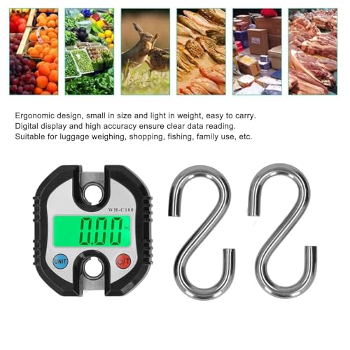 Luggage Scale, Portable Hanging Luggage Weighing Scale, Utility Crane Tool, Accurate Weight Measurement in Kg & Lb, JIN 330, Ideal for Travel & Home Use