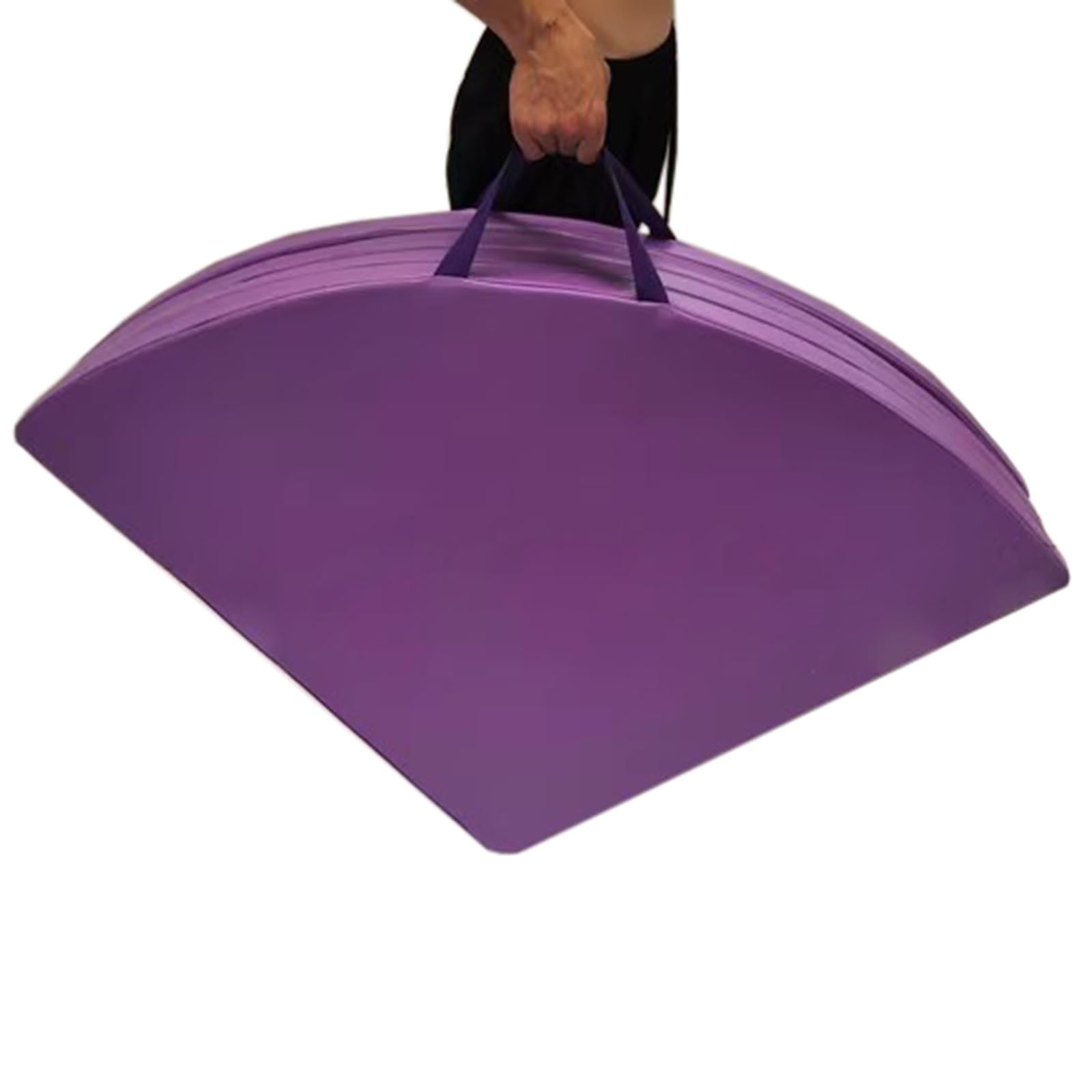 Tapis de danse pliable rond grand coussin de sécurité epais pour yoga