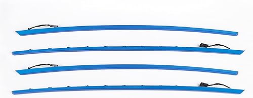 Cuatro puertas interiores panel LED adornos decorativos luces con colores azules y naranjas atmósfera LED tiras luces para BMW Serie 3 F30 12-18