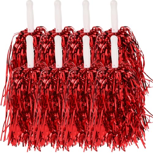 Lista de Pompon para comprar online. 45 Sosoport Pompones De Porristas De Porristas Rojas Flores De Mano De Animadora Pompones De Animación Gimnasia Danza Utilería para Actuaciones Equipo De Animación Suministros...