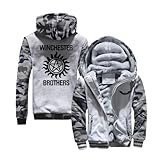 YORISM Felpa Zip Uomo Sec.URI-TY, Giacca in Pile con Chiusura Lampo Integrale, Cardigan Semplice Moda, da Lavoro-Light Gray||4XL