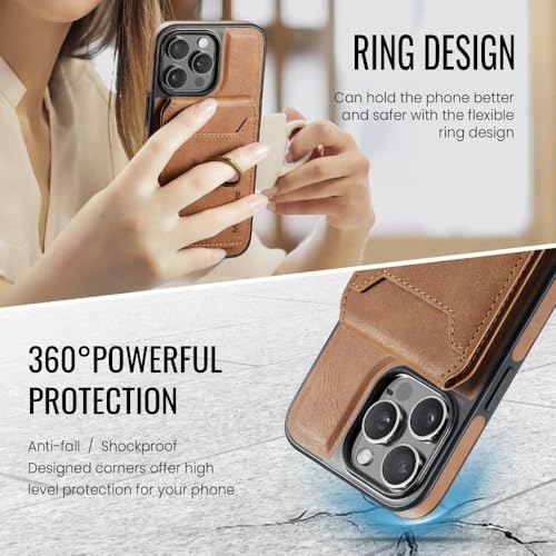 Étui magnétique iPhone 15 Pro violet coque de protection amovible 2 en 1 - 5
