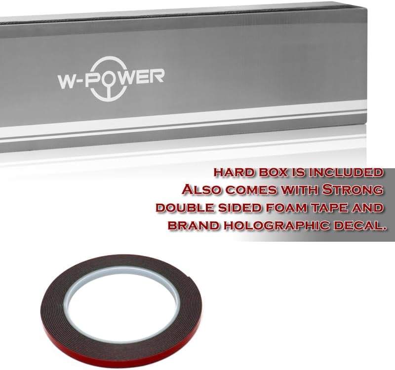 Miniatura 3 de HYPERSPEED W-Power - Alerón para ventana trasera de techo deflector, ABS, apto para Toyota Corolla Sedán 2020, 2021, 2022, 2023, accesorios