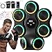 Strenellea Music Boxing Machine for Adults, Large Size Music Punching Machine with Gloves, Interactive Wall Mounted Electronic Boxing Target with 11 Modes & 9 Speeds, Gift for Men and Kid (RGB Light)