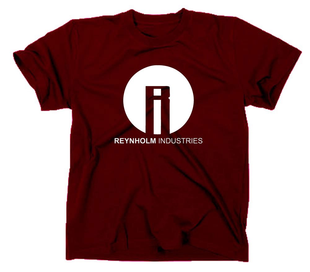 Styletex23 Men's Maroon The It Crowd Reynholm Industries T-Shirt, Xl,