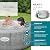 Bestway SaluSpa Honolulu AirJet 2 to 6 Person Inflatable Hot Tub, 77 x 28 Inch Round Portable Outdoor Spa with 140 Soothing Jets and Cover, Gray