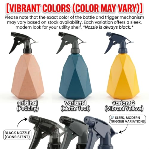 Image of 600ML Diamond Look Trigger Spray Pump with Adjustable Nozzle | Multipurpose Hand Sprayer Water Pump for Plants Gardening, Home Cleaning, Salon & Sanitizing (Colour May Vary)