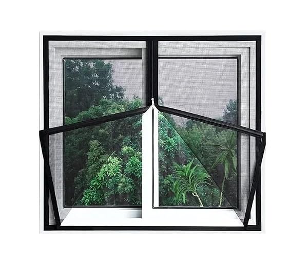 1 szt. Szerokość 180/200/220 cm letnia czarna moskitiera siatkowa na okno podwójny zamek błyskawiczny samoprzylepne gospodarstwo domowe(Black - width 220cm,Height 250cm)